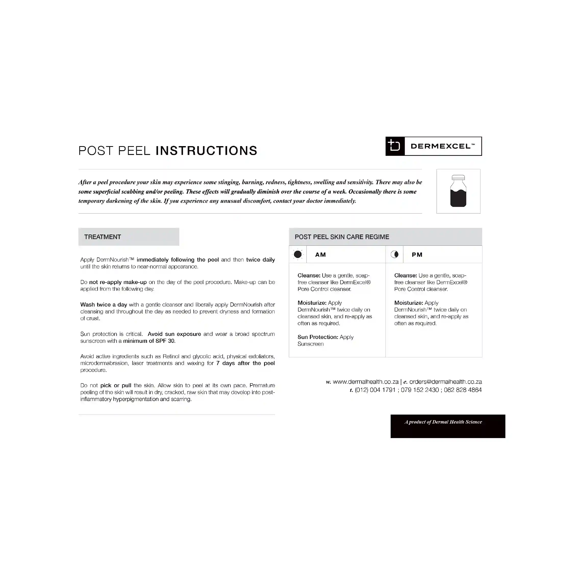 Post Peel Instructions